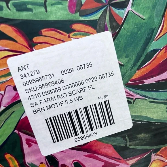 NWT FARM Rio Scarf Espadrilles Size: 8.5 New with box - Picture 5 of 11